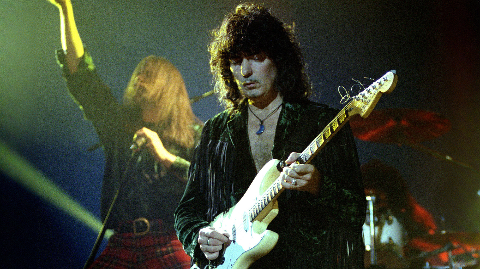 Ritchie Blackmore performing with Rainbow in Milano, Italy, October 28, 1995.