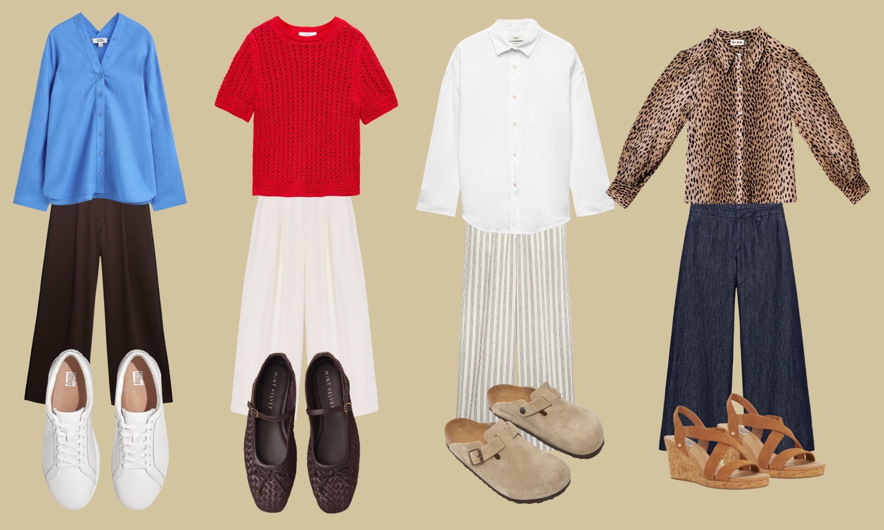 Image of shoes to wear with wide-le trousers