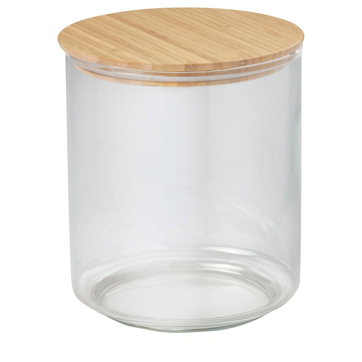 Eklatant Jar With Lid - Clear Glass/bamboo 2.3 L