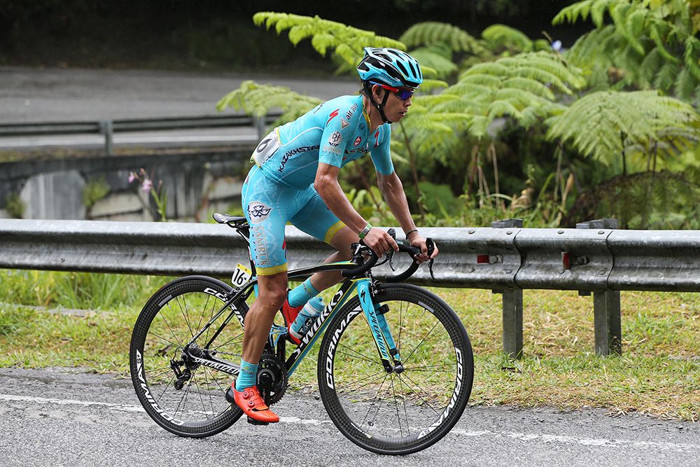 Miguel Angel Lopez (Astana) on the attack