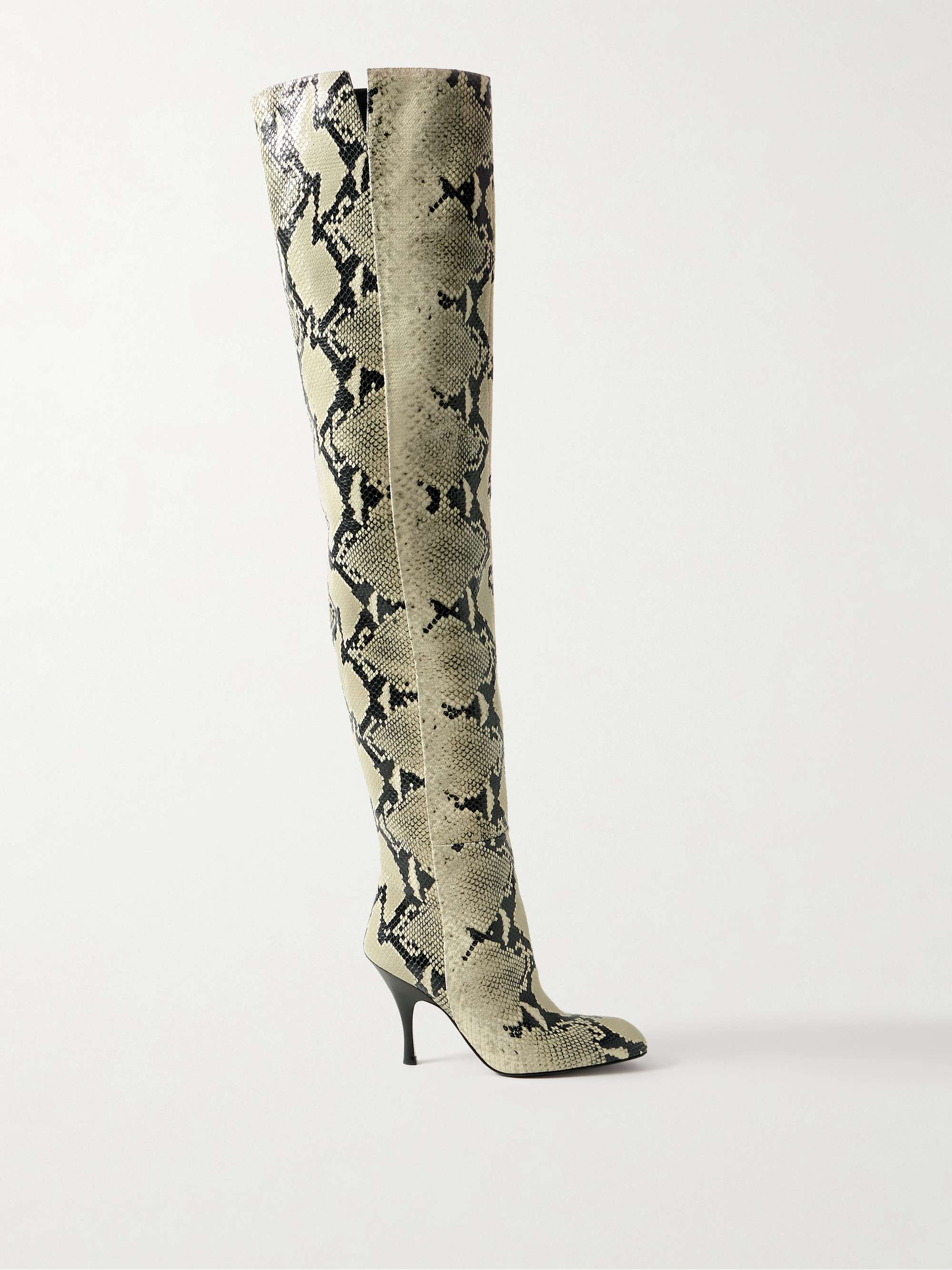 Colt Snake-Effect Leather Over-The-Knee Boots