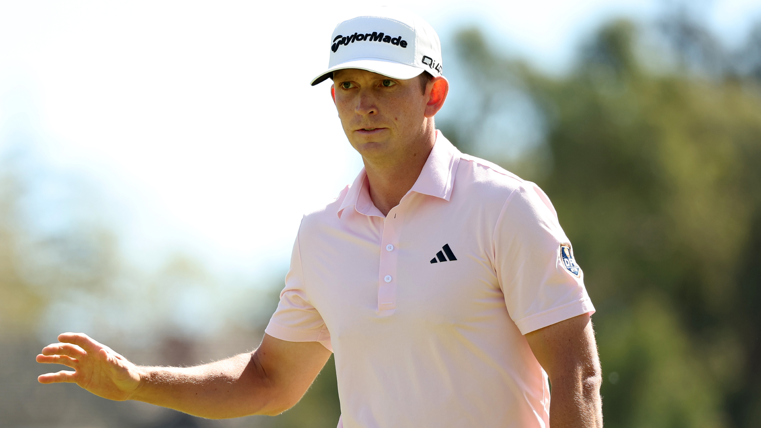 Jacob Bridgeman acknowledges fans during the Genesis Invitational