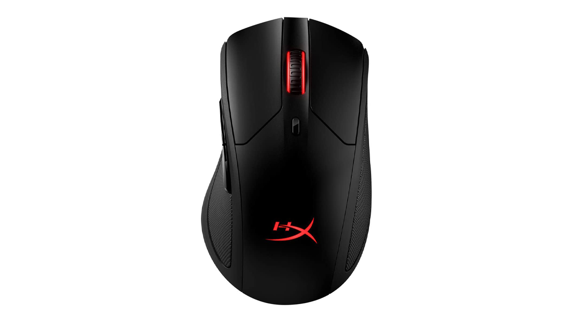 HyperX Pulsefire Dart from the top on a white background