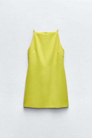 Zara + Knotted Satin Effect Dress