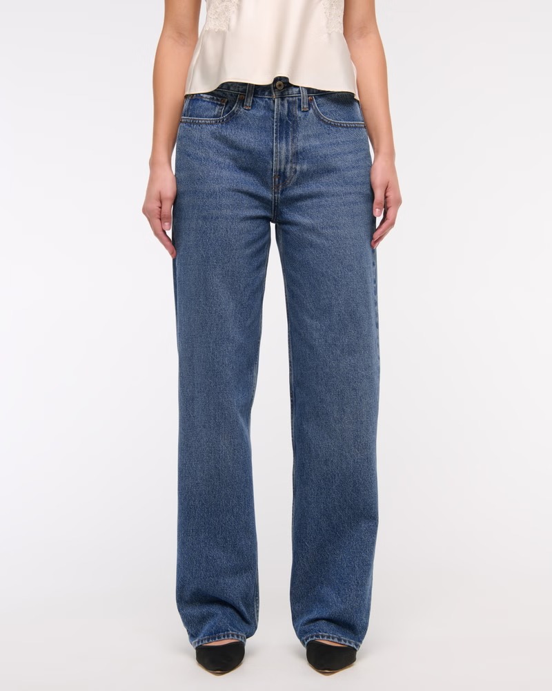 Abercrombie & Fitch , Mid Rise Slouchy Jeans (Were $90) 