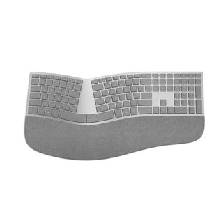 Microsoft Ergonomic Surface Keyboard on white background