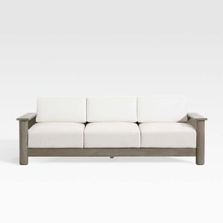 Ashore Grey Solid Mahogany Wood Outdoor Sofa