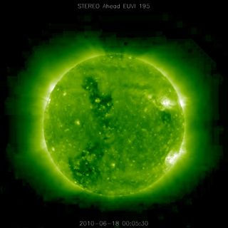 Image of the Sun from EUVI on STEREO spacecraft.