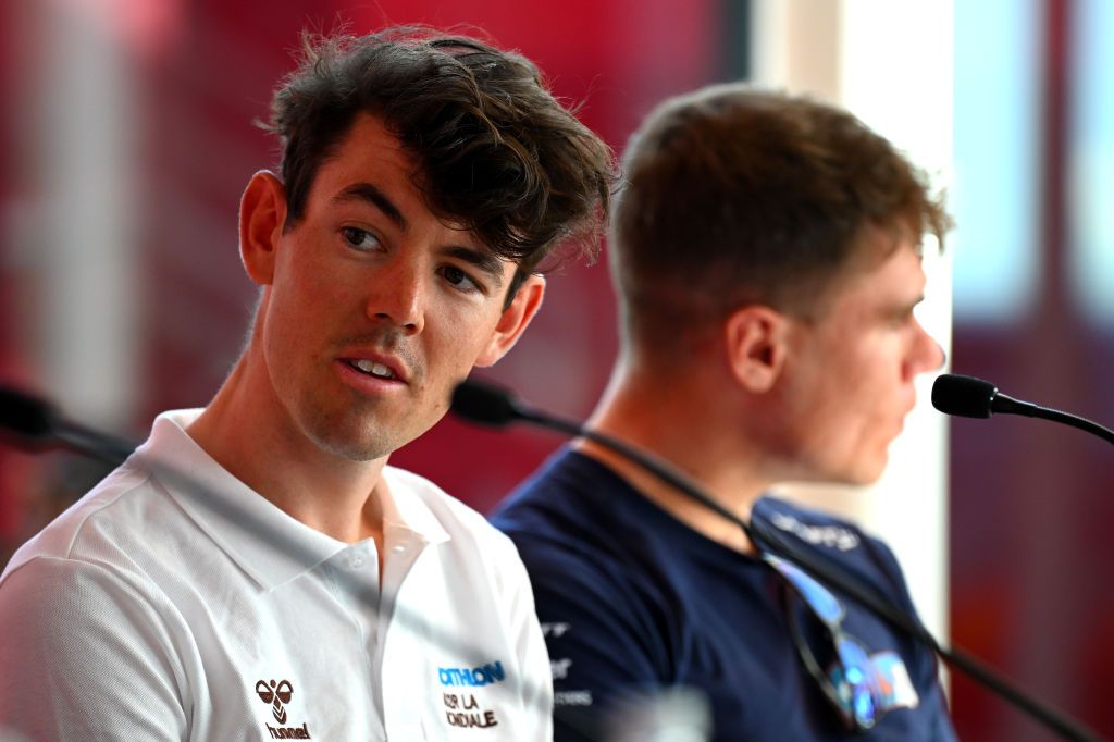 Ben O&#039;Connor at the UAE Tour pre-race press conference