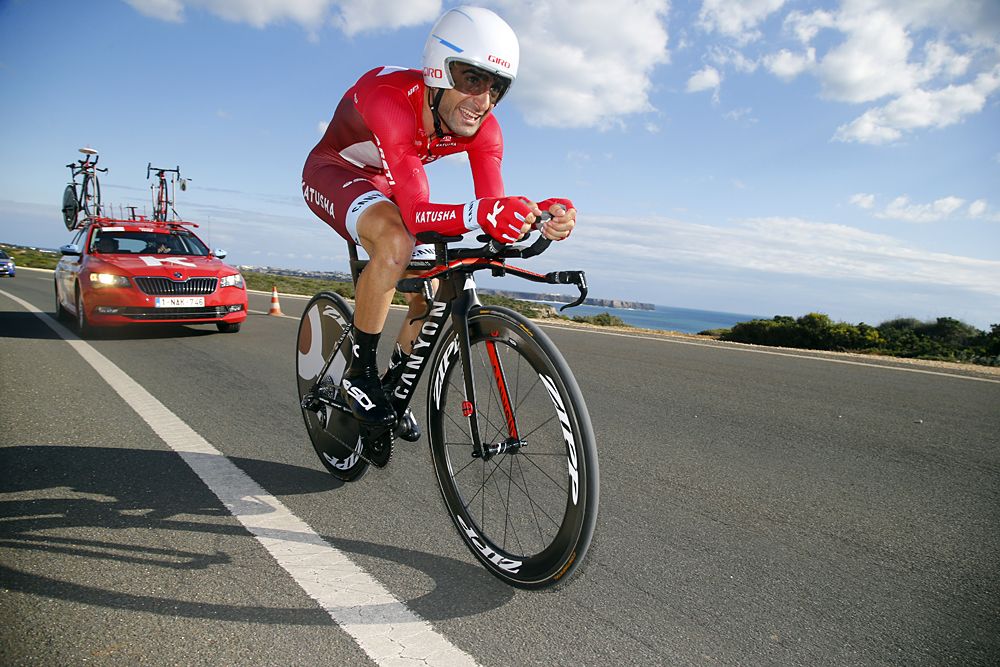 Tiago Machado (Katusha) during the time trial at Volta ao Algarve