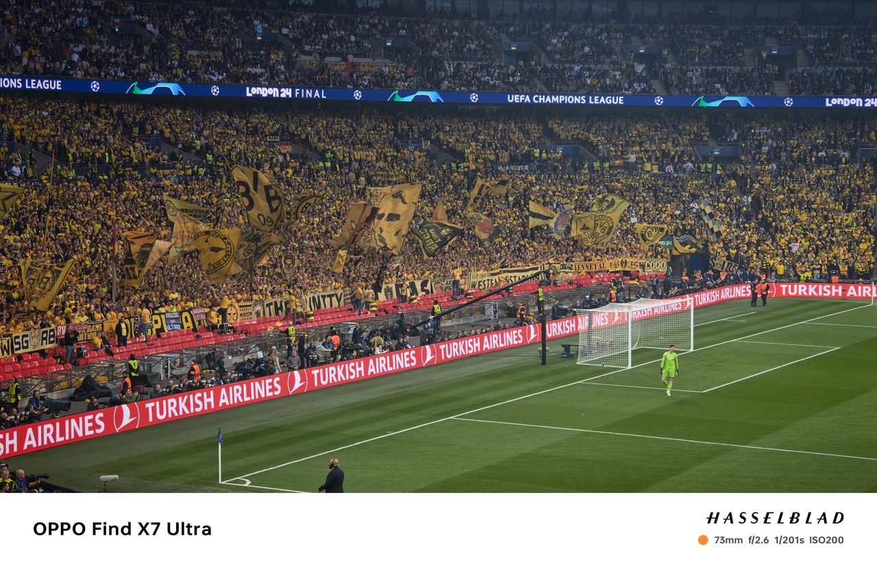 Oppo Find X7 Ultra sample photos &ndash; at UEFA Champions League 2024 final