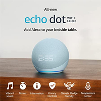 Save 25% on a cloud blue Echo Dot with Alexa and clock: