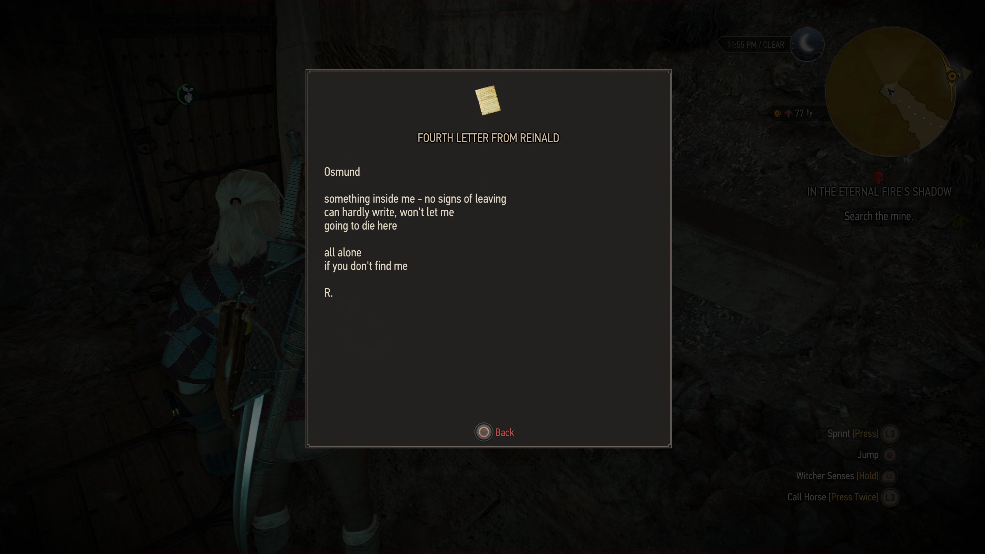 The witcher 3 reinald's letters