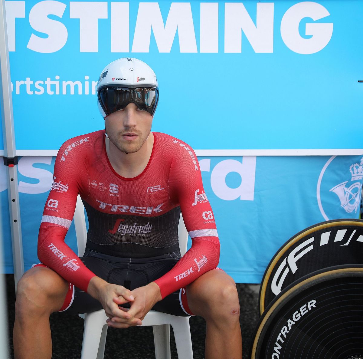 Matthias Brandle waits for his start in Denmark.