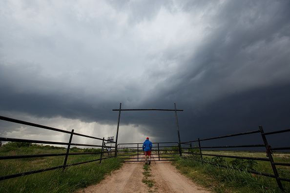 The sky before a tornado.