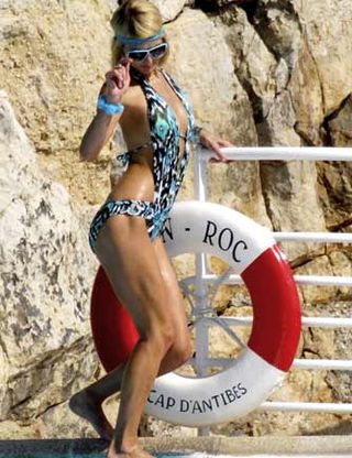 Paris Hilton in a bikini