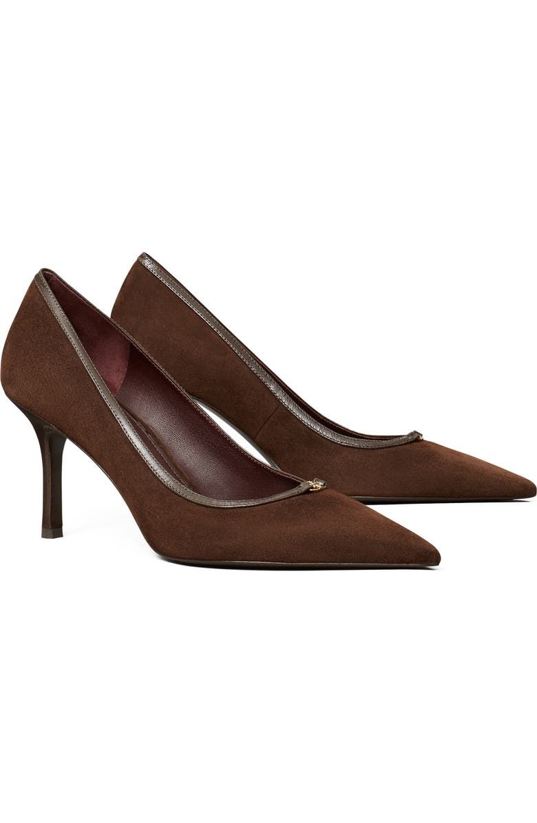 Double T Buckle Pointed Toe Pump