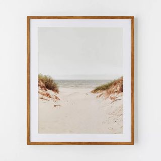 Sandy Shoreline Framed Framed Wall Poster Prints