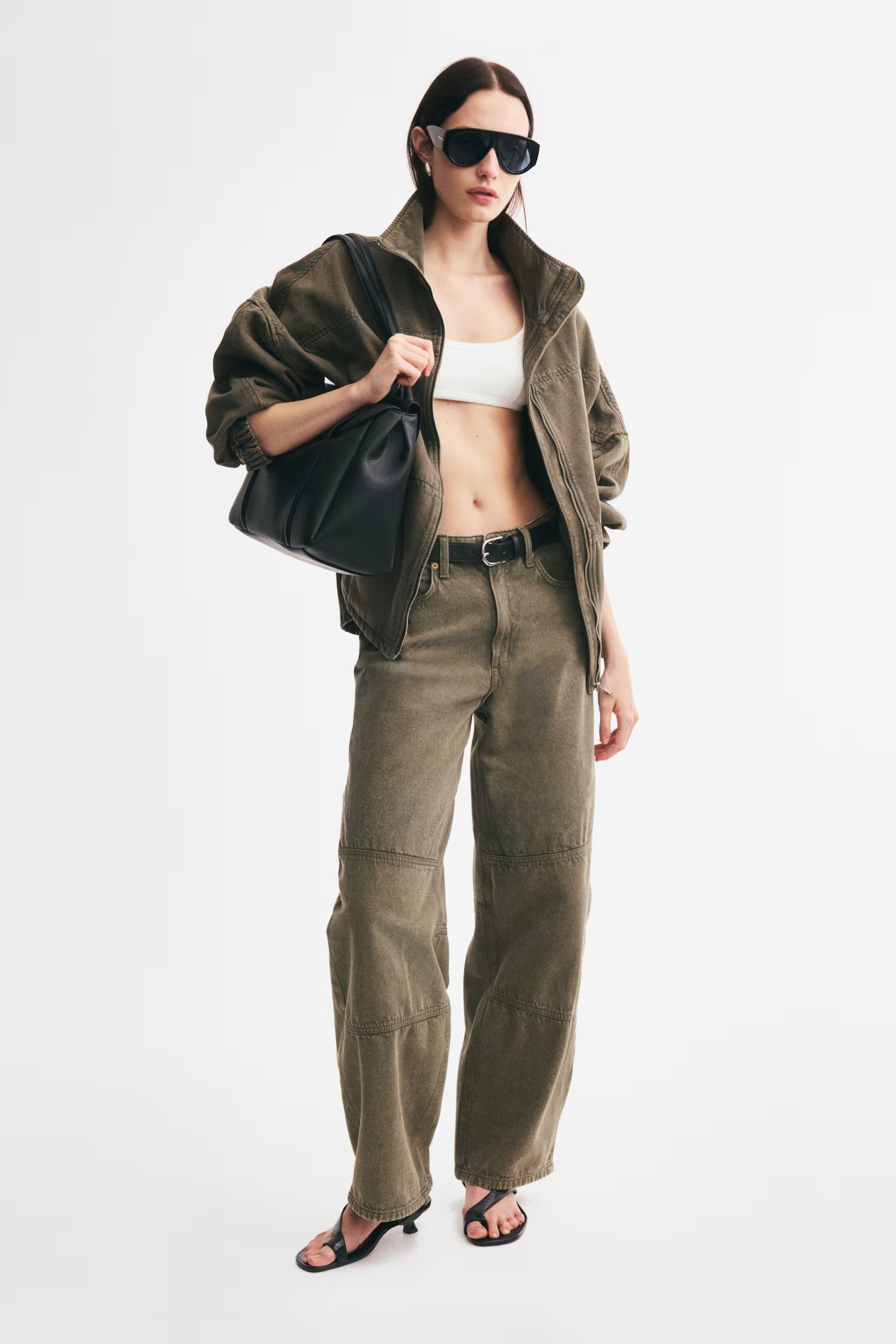 H&amp;M, Barrel High Waist Jeans