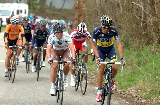 Alberto Contador (Team Saxo-Tinkoff) showed early form but couldn't make it last