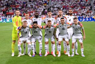 Germany Euro 2024 squad Players of Germany pose for a team photograph prior to the UEFA EURO 2024 group stage match between Switzerland and Germany at Frankfurt Arena on June 23, 2024 in Frankfurt am Main, Germany. (Photo by Stu Forster/Getty Images)