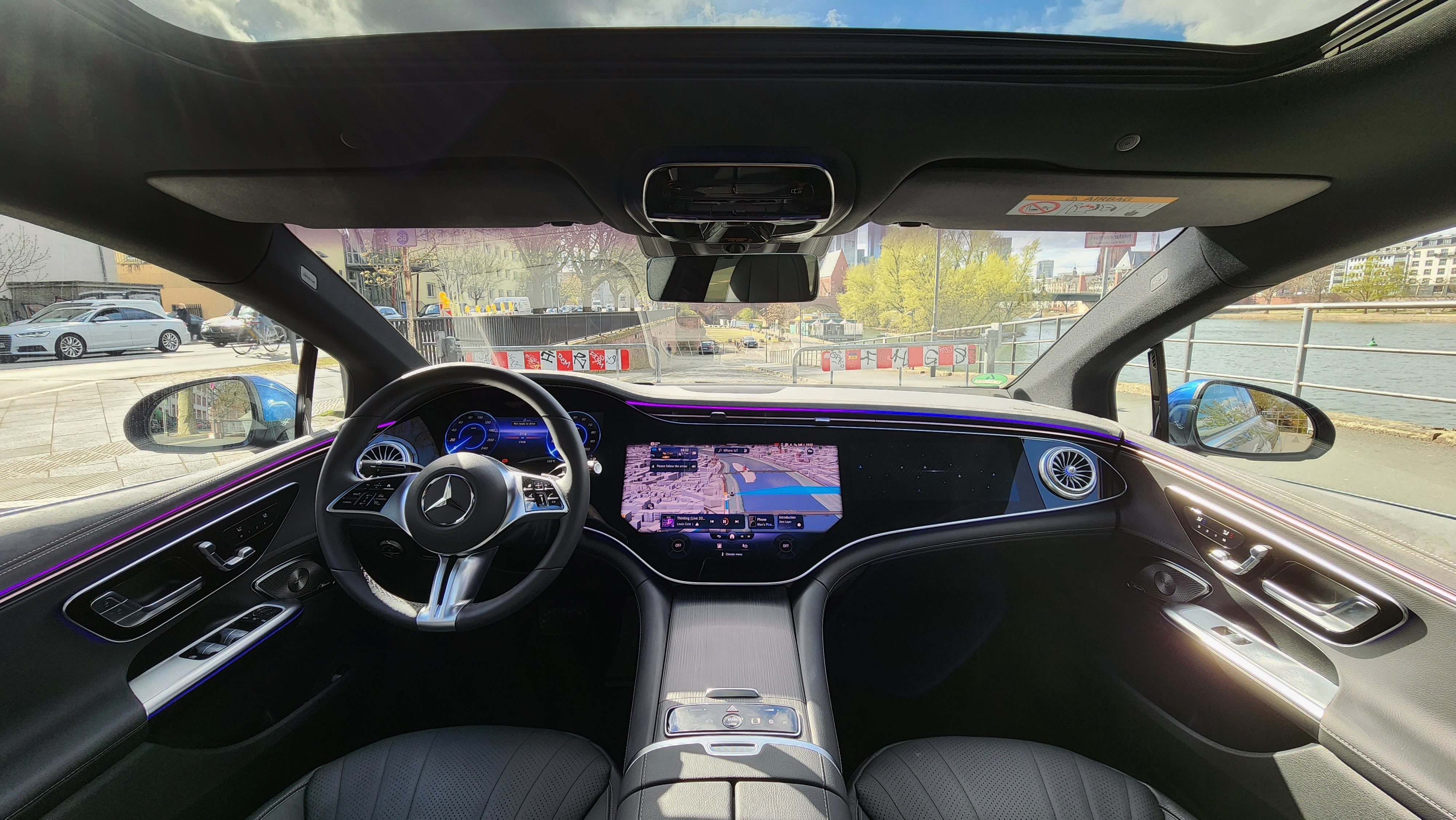 Full-width view of the dash with Hyperscreen