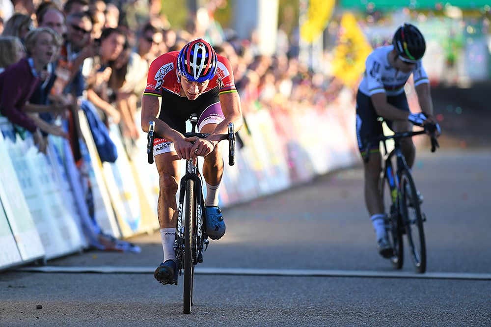Mathieu van der Poel (Ned) Beobank-Corendon wins sprint in Zonhoven