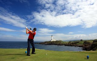 Padraig Harrington or Ireland during a Wilson Staff Company day on the Ailsa Course at Turnberry Golf Club on May 20, 2009 in Turnberry, England (Photo by David Cannon/Getty Images)