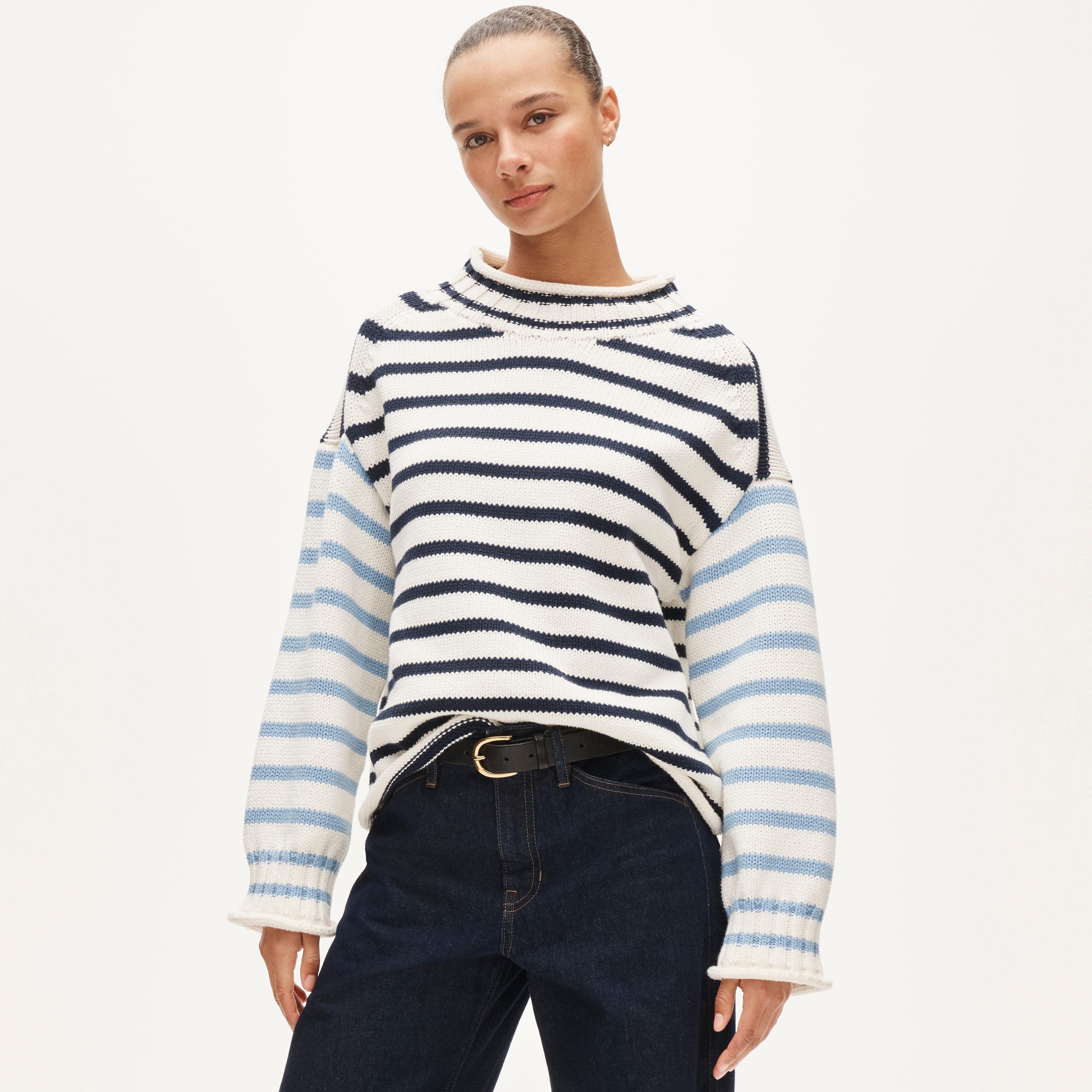 2025 Rollneck&amp;trade; Sweater in Stripe