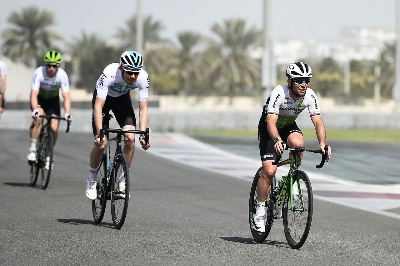 Luke Rowe (Team Sky) is back in action at the Abu Dhabi Tour