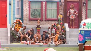 The Houseguests waiting on the veto. 