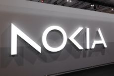 Nokia logo on display at the Mobile World Congress in Barcelona, Spain on February 28, 2024