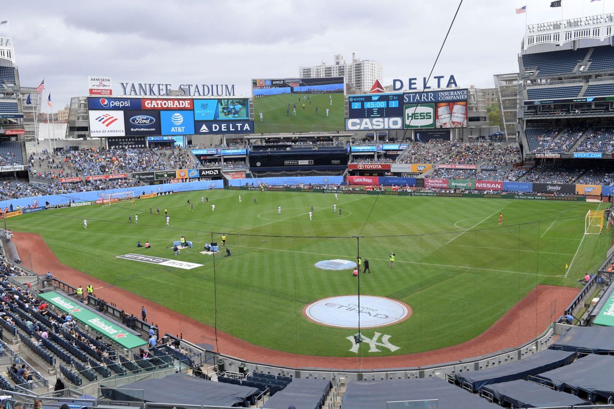 Yankee Stadium during a 2019 MLS match between New York City FC and the San Jose Earthquakes