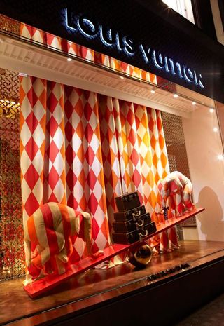Louis Vuitton Christmas windows