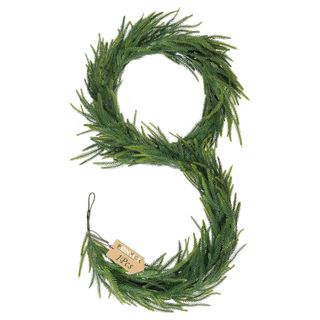 Faux green garland