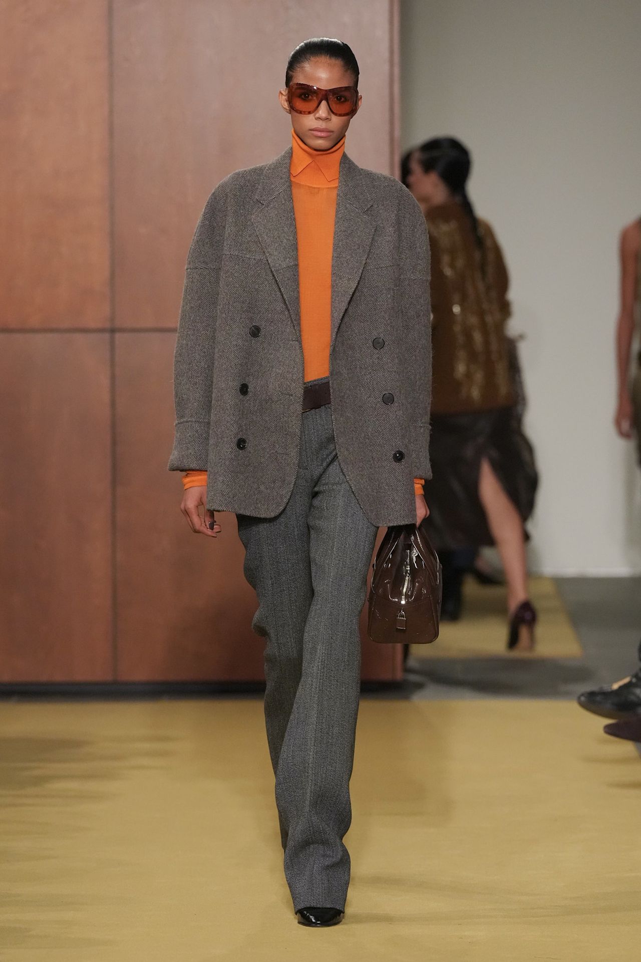 models on the Fall 2026 Tory Burch fashion show runway