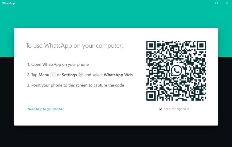 Sign Into WhatsApp Desktop