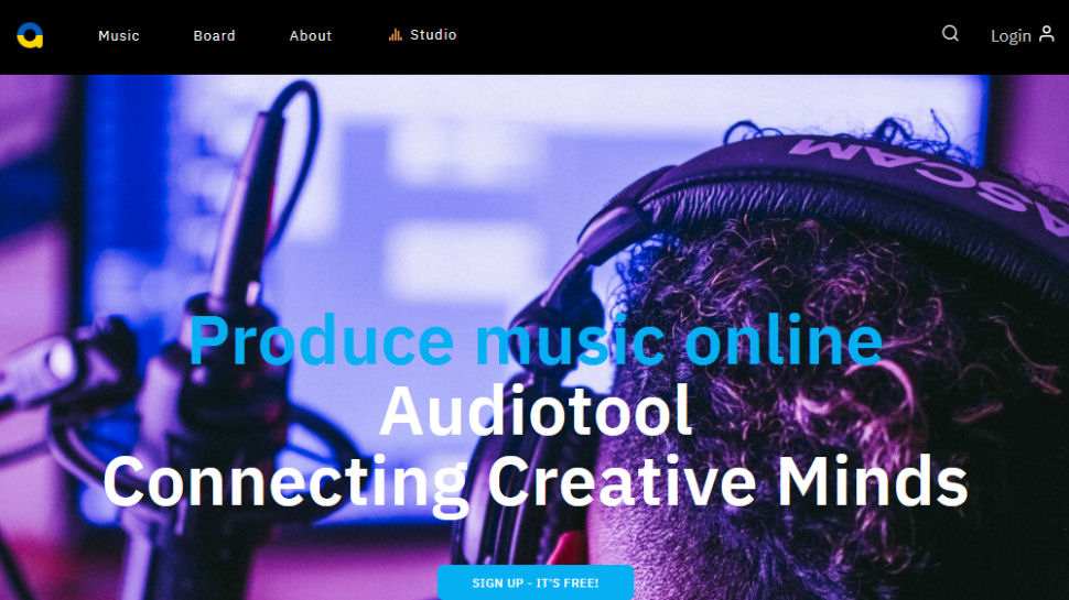 Website screenshot for Audiotool