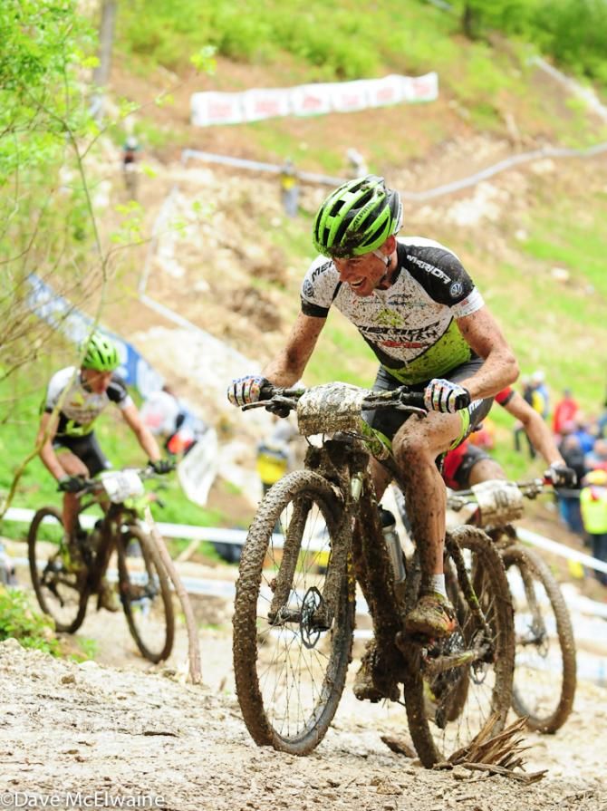 Rudi Van Houts (Multivan Merida) on a steep climb