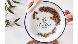 Personalized Enamel Pet Bowl, one of w&h's picks for Christmas gifts for dogs