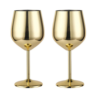 Gold Stainless Steel Wine Glass: $21.99 @ Amazon