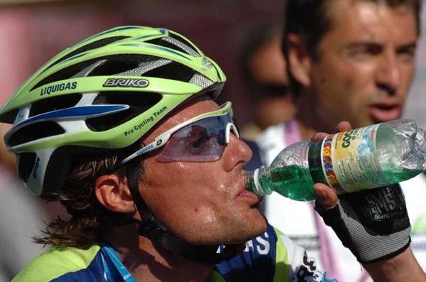 Di Luca after the stage.