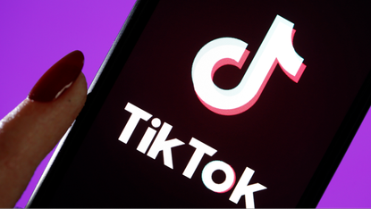 TikTok on a screen