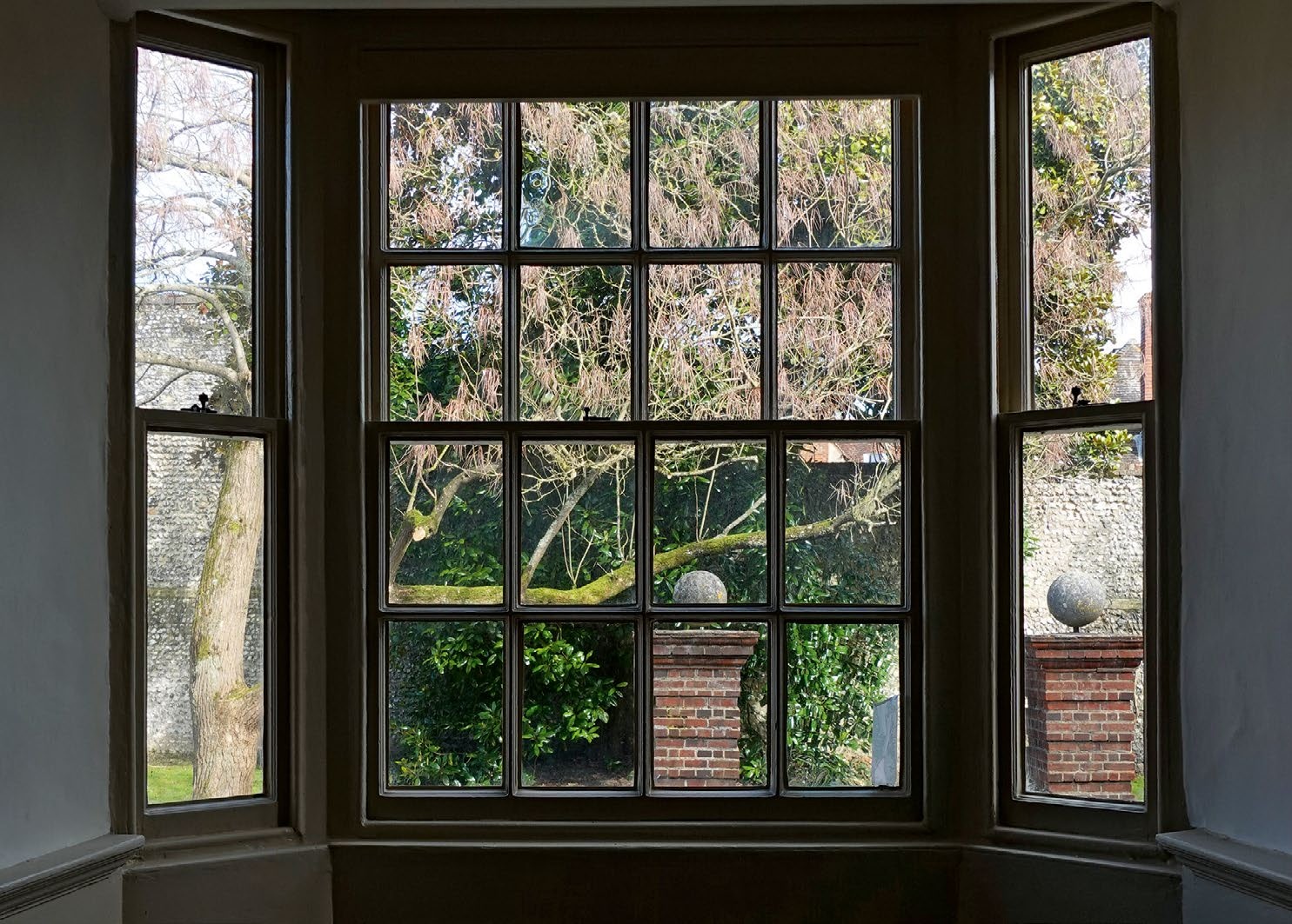 The bow window, then overlooking the garden of headmaster Dr Gabell, that is mentioned in Jane’s letters. Cassandra watched her funeral procession from here