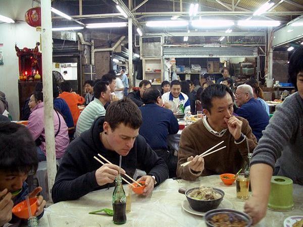 Street stall dinner