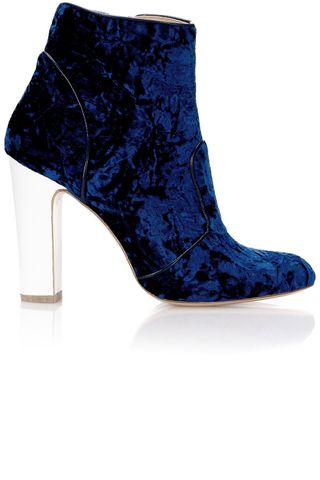 Avenue 32 Blue Velvet Ankle Boots, £495