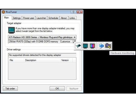 RivaTuner Hardware Monitoring