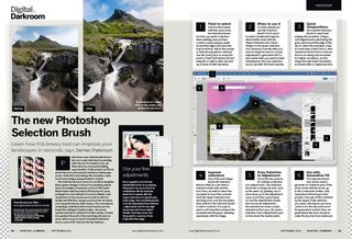 Tool School editing tutorial, about the new selection brush in Photoshop 2024, in the September 2024 issue of Digital Camera magazine