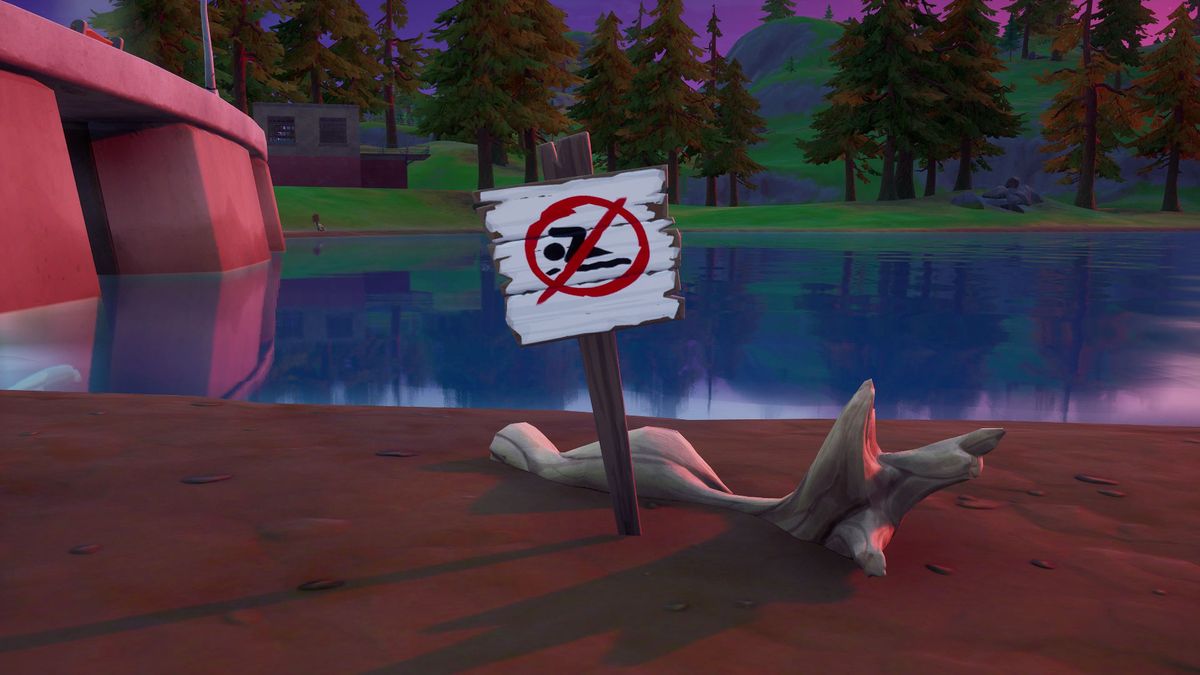 Can You Swim In Fortnite Battle Royale Fortnite No Swimming Signs Where To Swim At Different Sign Locations Gamesradar