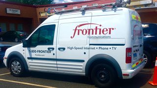  A Frontier Communications cable truck